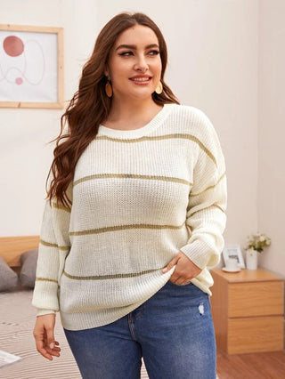 Large Size Sweater, Thin Knit Sweater For Women - Phosgene