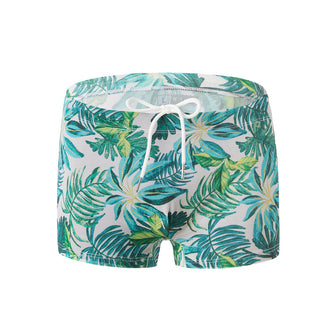 Men's Printed Swimming Trunks Tether Low Waist Boxer - Phosgene