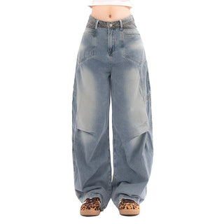 Distressed Washed Jeans Men And Women Phosgene