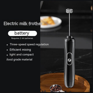 Milk Frother Egg Beater Coffee Frother Household Electric Milk Stirring Battery Handheld Blender Phosgene