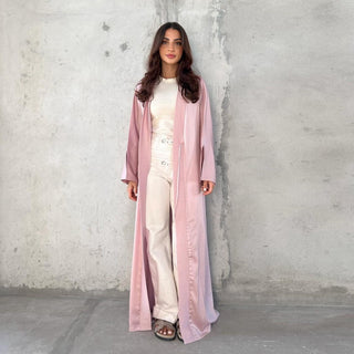 Middle East Muslim Robe Fashion Satin Soft Dress - Phosgene