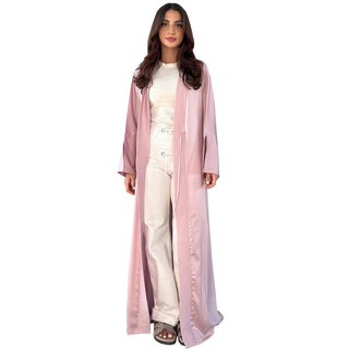 Middle East Muslim Robe Fashion Satin Soft Dress - Phosgene