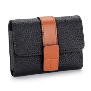 Women's Leather Card Holder Small Exquisite High-end Multiple Card Slots Phosgene