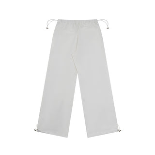 Men's Casual Drawstring Straight Loose Wide-leg Pants Phosgene