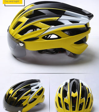 Bicycle Helmet Goggles Integrated Riding Helmet Equipment - Phosgene