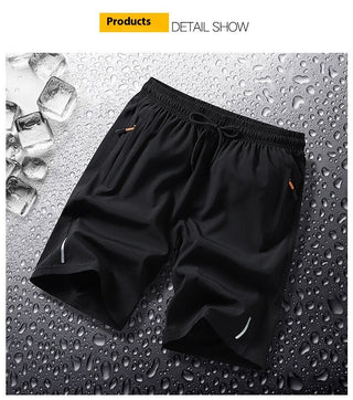 Quick-drying Shorts Men's Summer Thin Loose Plus Size Shorts Fat Outer Wear Running Sports And Leisure Pants Men - Phosgene