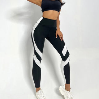 Women's Minimalist And Versatile Patchwork High Waisted Yoga Pants Phosgene