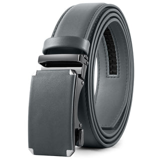 Men's Fashion Veneer Automatic Alloy Buckle Cowhide Belt - Phosgene