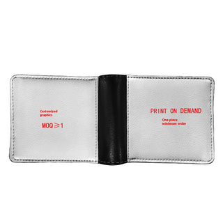 Men's PU Wallet Creative Pattern Printing Fashion Phosgene