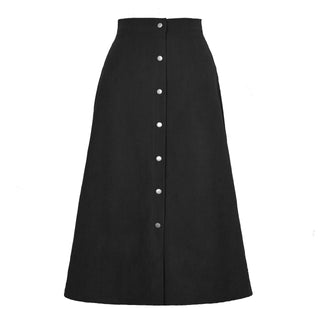 Corduroy Skirt Long Single-breasted High Waist Autumn And Winter Skirt - Phosgene