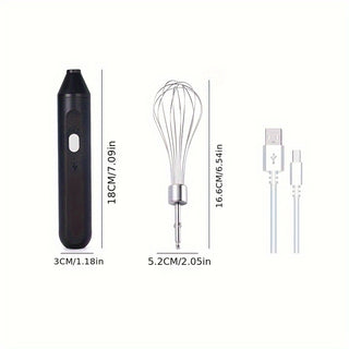 Hand-held Electric Whisk Household Baking Cake Egg White Whisk Small Straight Handle Whisk Wireless Whisk Phosgene