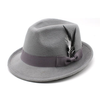 Men's Billycock Feather Fur Felt Hat - Phosgene