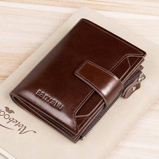 Vintage Men's Wallet Anti-theft Swiping Short - Phosgene