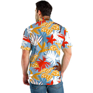 Men's Beach Digital Printed Shorts Shirt Inner Mesh Suit Phosgene