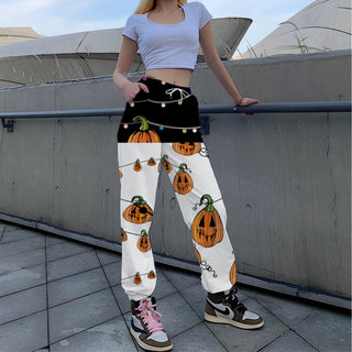 Printed Loose Tappered Sports Pants Fashion - Phosgene