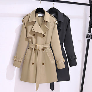 Short Trench Coat Women's Khaki - Phosgene