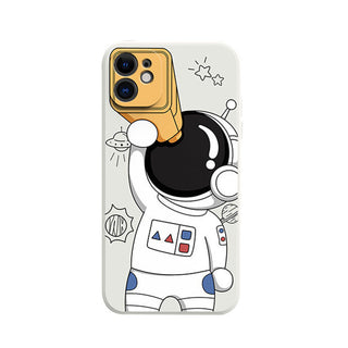 For Astronauts, Mobile Phone Case Side Pattern, Soft Case - Phosgene