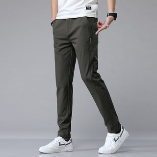 Casual Men's Straight Loose Elastic Slim Fit Breathable Trousers - Phosgene