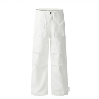 Loose Pleated Paratrooper Casual Pants Men Phosgene