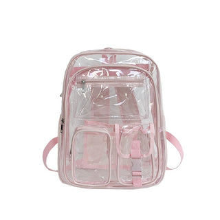 Transparent Backpack PVC Large Capacity Student Schoolbag Phosgene