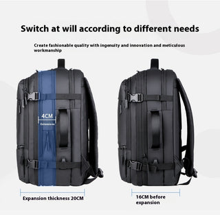 Waterproof Derm Capacity Scalable Travel Bag Multi-functional Computer Backpack - Phosgene