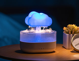 200ML Rain Cloud Humidifier Water Drip Rain Cloud Diffuser With Essential Oils Aroma Diffuser - Phosgene