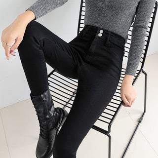 Black Tight Trousers Long Skinny Pants Tide Phosgene