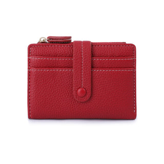 Women's Rfid Anti-theft Refreshing Multiple Card Slots Short Litchi Wallet Phosgene