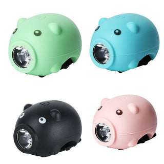 Children's Bicycle Piggy Horn Light USB Charging - Phosgene