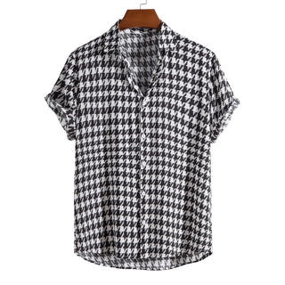 Cotton Thin Printed Short Sleeve Shirt Phosgene