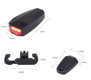 Mountain Bike Wireless Intelligent Alarm Horn Light - Phosgene