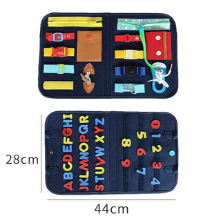 New Busy Book Children's Busy Board Dressing And Buttoning Learning Baby Early Education Preschool Sensory Learning Toy - Phosgene