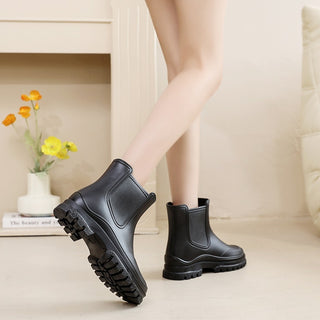 Cross-border Ladies Outdoor Work Rain Boots Lightweight Non-slip Rubber Shoes Kitchen Shoe Cover - Phosgene