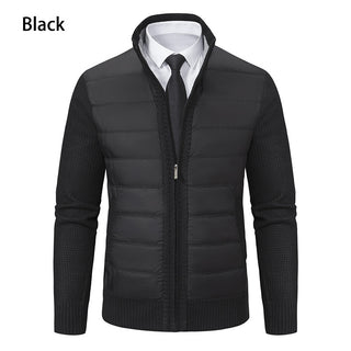 Stand Collar Fleece-lined Thickened Men's Coat - Phosgene