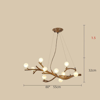 Restaurant Chandelier Decorative Tree Branch Lights Zen Japanese Wabi-sabi Wind Lamps - Phosgene