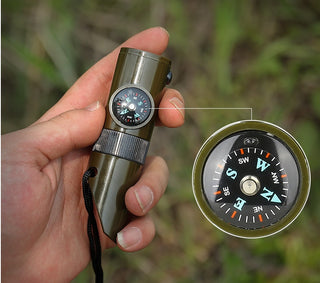 Outdoor Professional Seven-in-one Multifunctional Survival Whistle Phosgene