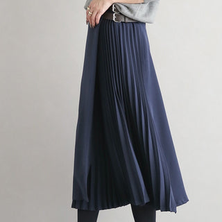 Autumn And Winter Design Sense Niche Pleated Skirt For Women - Phosgene