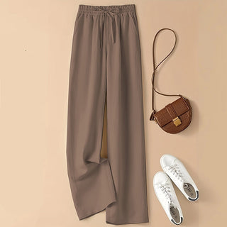 High Waist Thin Loose Straight Casual Trousers - Phosgene