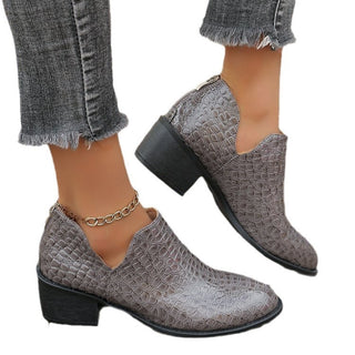 Later Zip Ankle Boots Europe And America - Phosgene