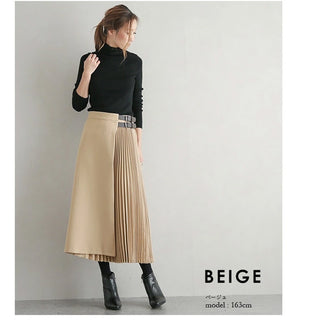 Autumn And Winter Design Sense Niche Pleated Skirt For Women - Phosgene