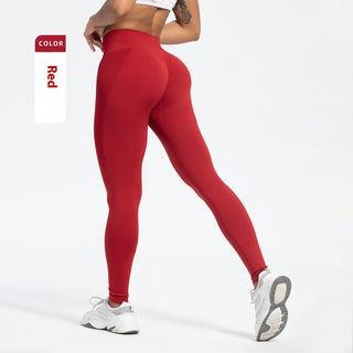 European And American Sports Seamless Hip Raise Yoga Pants Women Phosgene