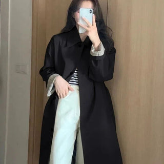 Korean Style Windbreaker Early Autumn Coat Women's Small - Phosgene