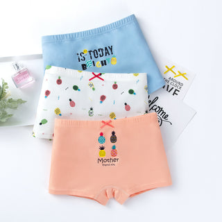 Creative Print Cotton Girls Underwear Boxer Set - Phosgene