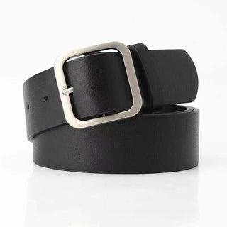 35cm Wide New Retro Alloy Square Buckle Belt - Phosgene