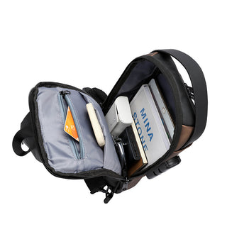 Password Lock Men's Leisure Bag With Large Capacity - Phosgene