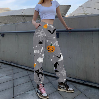 Printed Loose Tappered Sports Pants Fashion - Phosgene