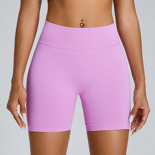 Seamless Yoga Shorts Women's Three-point High Waist - Phosgene