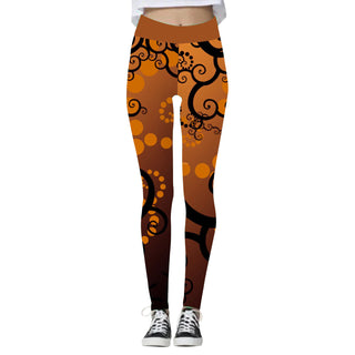 Women's Fashion Halloween High Waist Elastic Yoga Sports Leggings - Phosgene