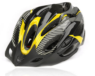 Carbon Fiber Texture Split Helmet Mountain Bike Hat - Phosgene