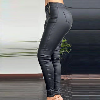 Women's Black Tight Pants In Europe And America - Phosgene